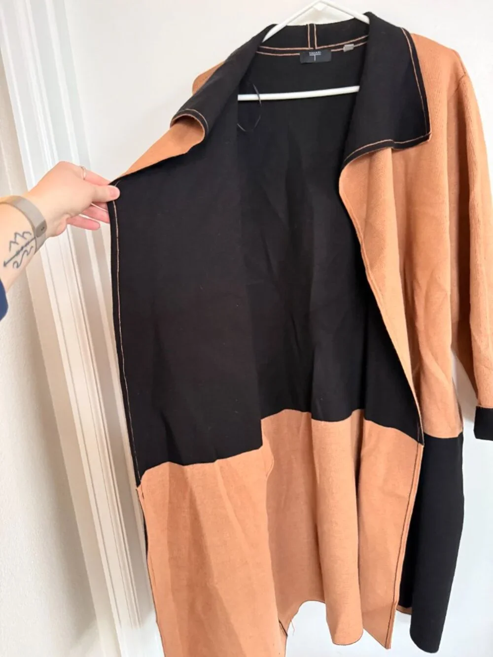 Color-Block Coatigan - Picture 3 of 8